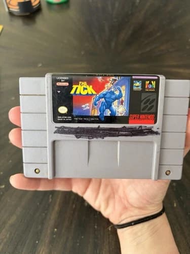 Super Nintendo SNES Game Only The Tick