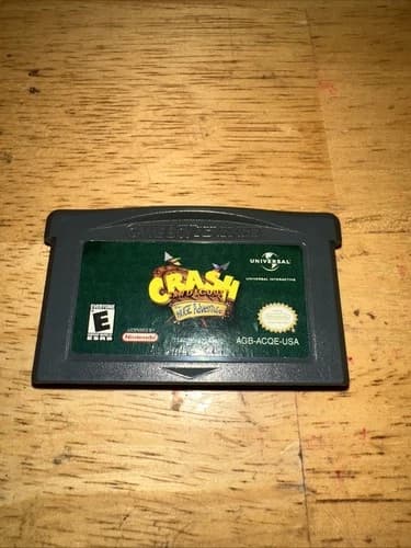 Crash Bandicoot: The Huge Adventure GBA (Nintendo Game Boy Advance, 2002) TESTED