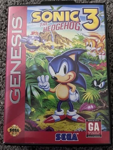 Sonic the Hedgehog 3 Sega Genesis Complete in Box