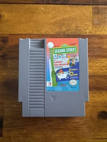 Sesame Street ABC Nintendo NES Cleaned/Tested