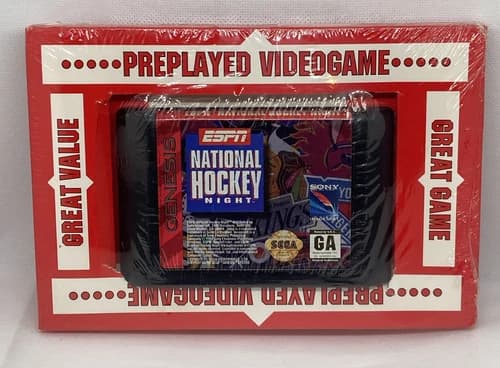 ESPN National Hockey Night Sega Genesis Very Good Condition-Tested Game Only