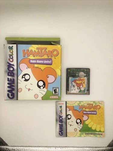 Hamtaro: Ham Hams Unite! Gameboy Color, Complete in Box (CIB), Tested