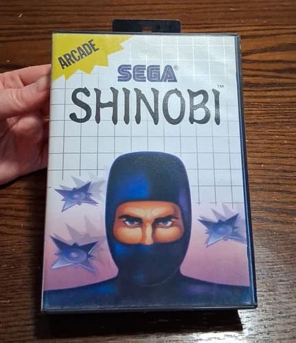 Shinobi for Sega Master System Complete Tested ROUGH MANUAL See Pics/Description