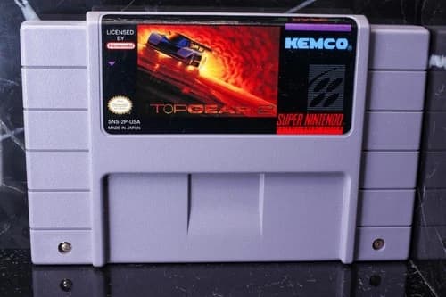 TOP GEAR 2 for SNES Super Nintendo video game cart only TESTED works racing