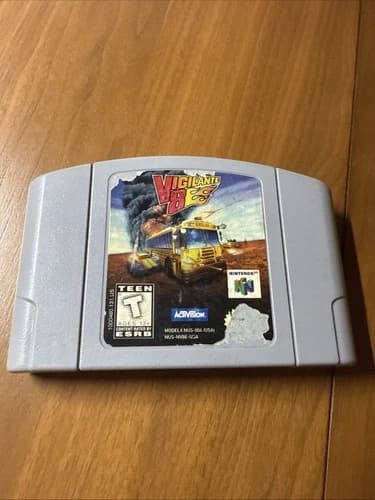 Vigilante 8 (Nintendo 64 N64) Authentic Clean Tested Works Vintage 90s Game