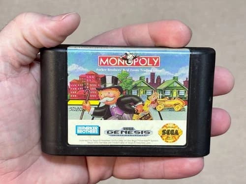 Monopoly - Authentic (Sega Genesis) Game Cartridge - Tested