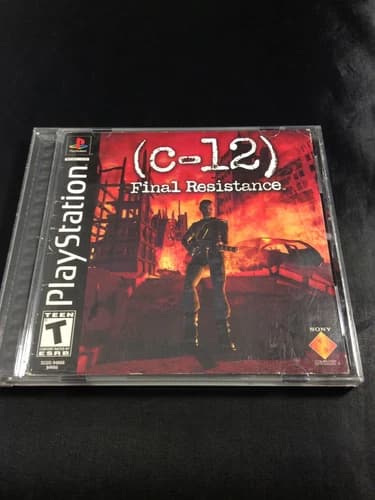 C-12: Final Resistance PlayStation 1 PS1 Cib w Manual No Reg Tested Working