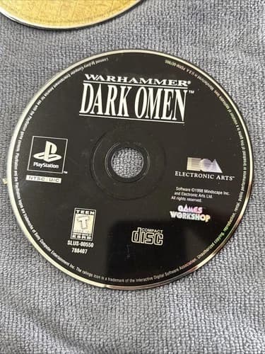Warhammer: Dark Omen Used PlayStation 1 1998 PS1 Tested Disc Only