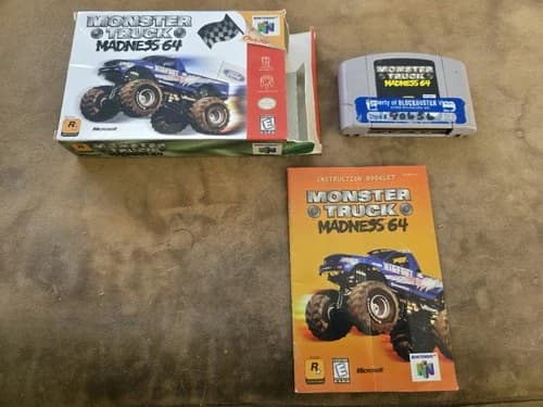 Monster Truck Madness 64 (Nintendo 64 N64) Complete - Tested - Authentic CIB
