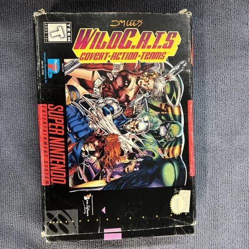 Jim Lee's Wild C.A.T.S. Covert Action Teams SNES Super Nintendo CIB Complete Box