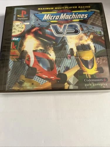 MICRO MACHINES V3 - PS1 - USED ENG COVER COMPLETE PLAYSTATION 1