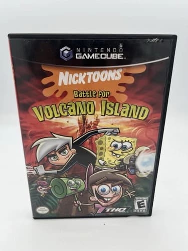 Nicktoons: Battle for Volcano Island (Nintendo GameCube, 2006) CIB Tested Works