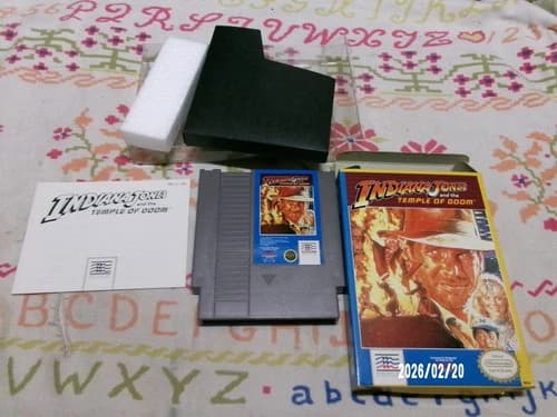 #846 Indiana Jones And The Temple Of Doom NES (Mindscape) Nintendo CIB Complete