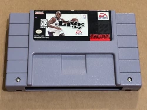 Super Nintendo SNES NBA Live 97 (Cleaned, Tested & Working)