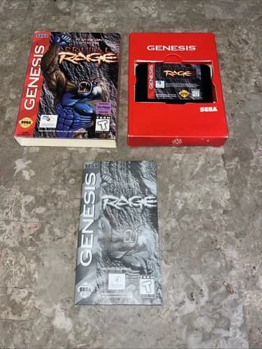 Primal Rage (Sega Genesis, 1994) CIB Box, Cart, And Manual