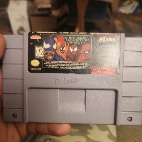 Venom-Spider-Man: Separation Anxiety (SNES) Authentic - Cart Only