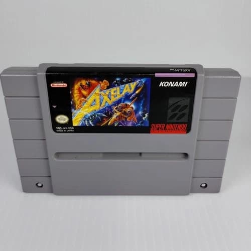 Axelay (Super Nintendo SNES) Authentic Cart - Tested - Free Shipping