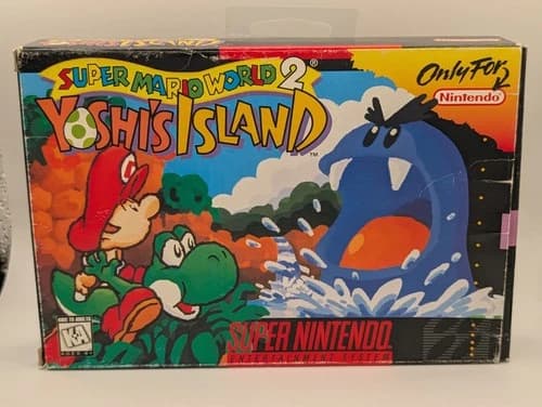 Super Mario World 2 Yoshi's Island- OEM, Nintendo SNES, Complete, Single Owner!