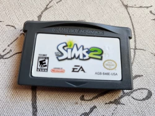 The Sims 2 (Nintendo GameBoy Advance, 2005) Cartridge Only Tested Official