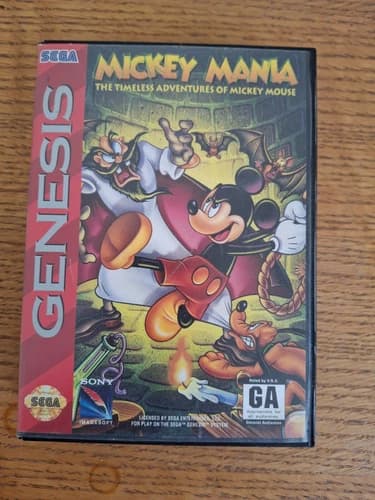 Mickey Mania The Timeless Adventures of Mouse - Sega -has original instructions