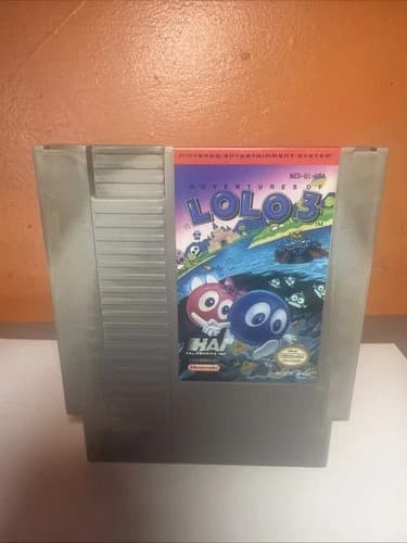 Adventures Of Lolo 3 (Nintendo NES 1991) Working