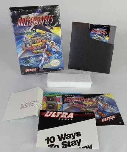 RollerGames Nintendo NES CIB Complete Authentic Tested Working with Manual