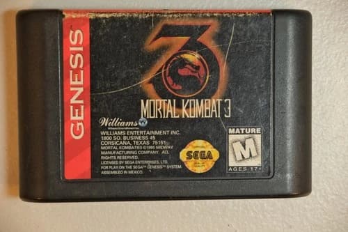 Mortal Kombat 3 (Sega Genesis, 1995) Game Only