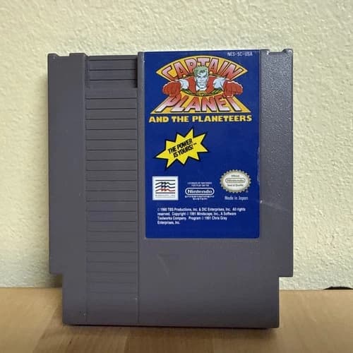 Captain Planet and the Planeteers (Nintendo, 1991) NES game only Tested