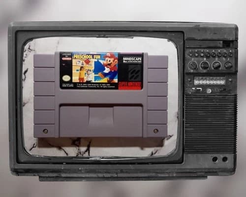Mario's Early Years: Preschool Fun Super Nintendo SNES Working Authentic