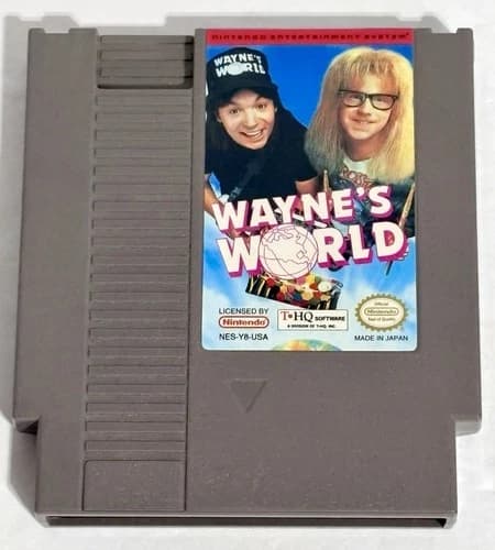 Wayne's World NES Game Cartridge Great Condition WORKS Nintendo
