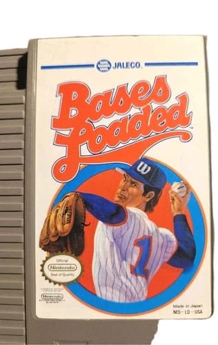 Bases Loaded Nintendo NES Authentic Jaleco Baseball Video Game Tested Cart Only
