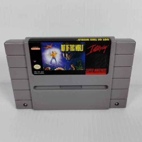 OUT OF THIS WORLD (Super Nintendo SNES) Game Only - Tested - Free Shipping