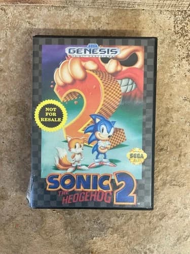 Sonic the Hedgehog 2 (SEGA Genesis, 1992) CIB with manual not for resale version