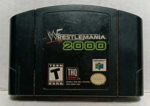 WWF Wrestlemania 2000 Nintendo 64 Game N64 Cartridge Only Tested & Working