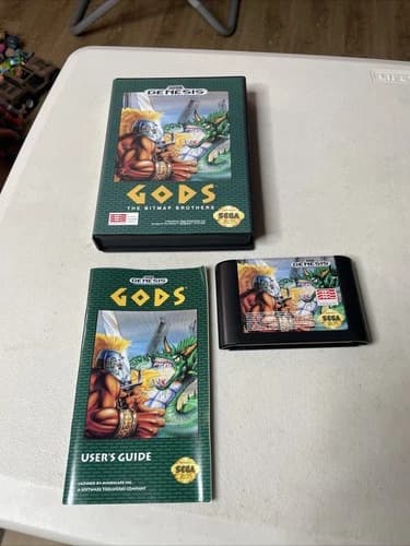 Gods Bitmap Bros (1991) Sega Genesis CIB