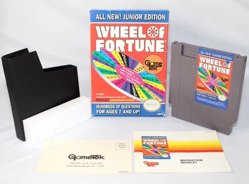 Wheel of Fortune Junior Edition NES Nintendo Complete CIB Good Condition w/ REG!