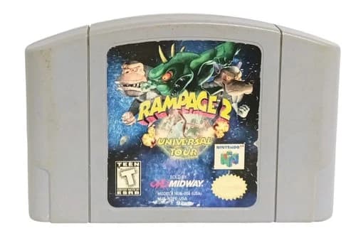 Rampage 2: Universal Tour Game Cartridge for Nintendo 64 N64 (1997) *GAME ONLY