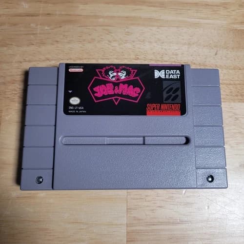 Joe & Mac SNES Super Nintendo Entertainment System, 1992 - Tested