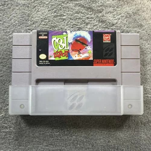 Cool Spot SNES Super Nintendo Entertainment System 1993 Game Cartridge Only