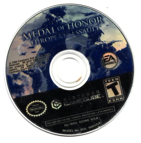 Medal of Honor European Assault Nintendo Game Cube Disc Only Tested Working