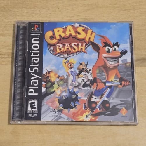 Crash Bash Playstation 1 PS1 - Black Label Complete CIB Tested Working