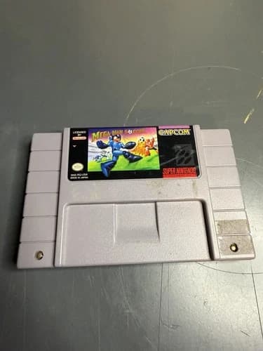 Mega Man Soccer Nintendo SNES Cartridge, Loose, Tested Works!
