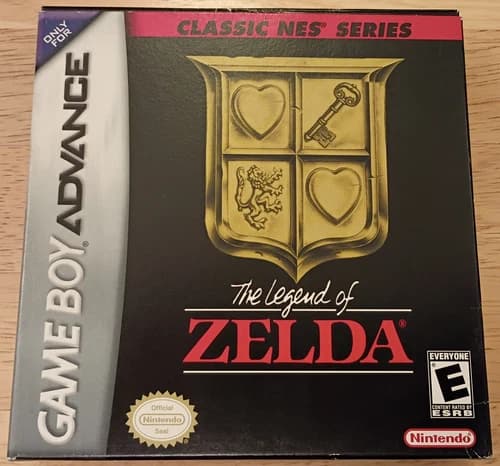 GBA Legend of Zelda Classic NES Series 2004 Nintendo Gameboy Advance Complete
