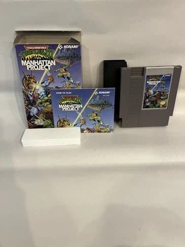 Teenage Mutant Ninja Turtles III: Manhattan Project NES CIB! Tested Working