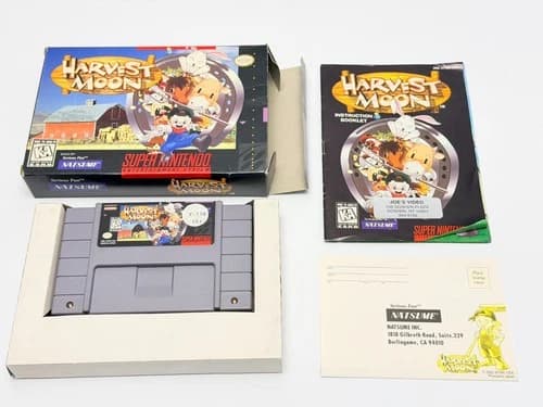 Harvest Moon (Super Nintendo Snes) Complete Authentic & Tested