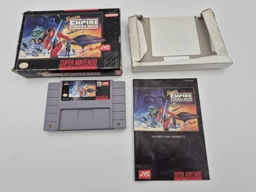 Super Star Wars The Empire Strikes Back - SNES Super Nintendo - Complete CIB JVC