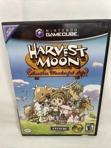 Harvest Moon: Another Wonderful Life (Nintendo GameCube) Complete No Scratches