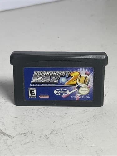 Bomberman MAX 2: Blue Advance Nintendo Game Boy Advance Tested Authentic