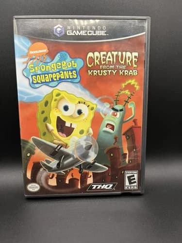 SpongeBob SquarePants Creature from Krusty Krab (Nintendo GameCube) With Manuals