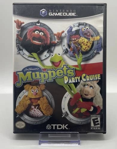 Jim Henson's Muppets Party Cruise (Nintendo GameCube, 2003) Complete With Manual